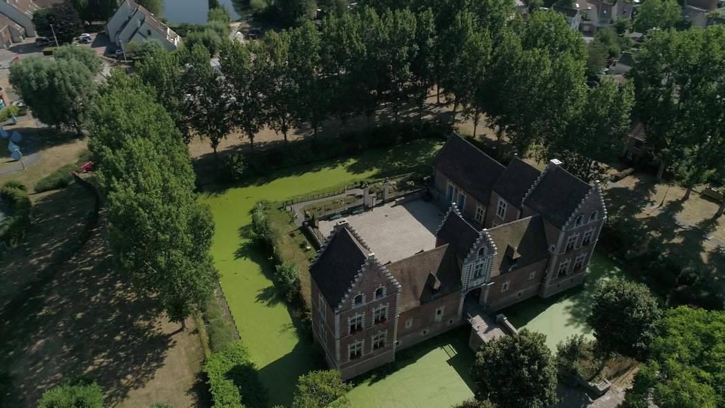 Le chateau de Flers vu par drone